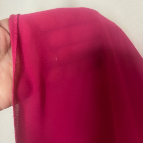 Ali Miles Semi Sheer Tunic Top Womens XL Fuchsia Embellished Long Sleeve Lightw - Picture 5 of 9